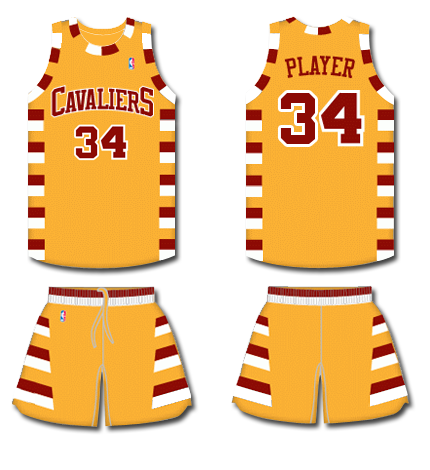 NBA Jersey Database, Cleveland Cavaliers 1974-1980 Record: 242-250